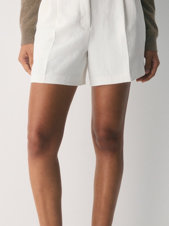Wilfred Pants - Wilfred White High-Rise Effortless Short
